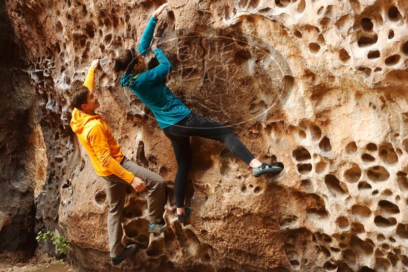Bouldering in Hueco Tanks on 04/13/2019 with Blue Lizard Climbing and Yoga

Filename: SRM_20190413_1543060.jpg
Aperture: f/3.5
Shutter Speed: 1/160
Body: Canon EOS-1D Mark II
Lens: Canon EF 50mm f/1.8 II