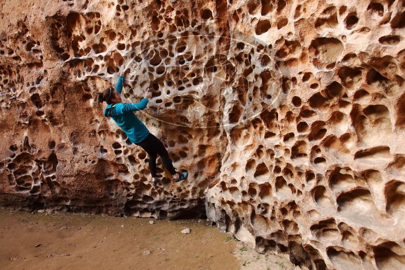 Bouldering in Hueco Tanks on 04/13/2019 with Blue Lizard Climbing and Yoga

Filename: SRM_20190413_1553501.jpg
Aperture: f/4.5
Shutter Speed: 1/100
Body: Canon EOS-1D Mark II
Lens: Canon EF 16-35mm f/2.8 L