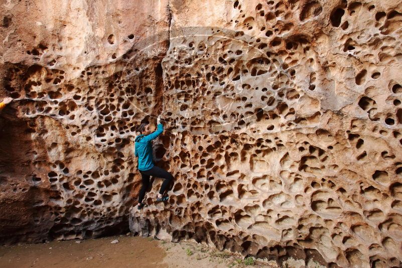 Bouldering in Hueco Tanks on 04/13/2019 with Blue Lizard Climbing and Yoga

Filename: SRM_20190413_1556420.jpg
Aperture: f/5.0
Shutter Speed: 1/80
Body: Canon EOS-1D Mark II
Lens: Canon EF 16-35mm f/2.8 L