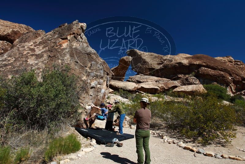 Bouldering in Hueco Tanks on 04/26/2019 with Blue Lizard Climbing and Yoga

Filename: SRM_20190426_1017420.jpg
Aperture: f/5.6
Shutter Speed: 1/250
Body: Canon EOS-1D Mark II
Lens: Canon EF 16-35mm f/2.8 L