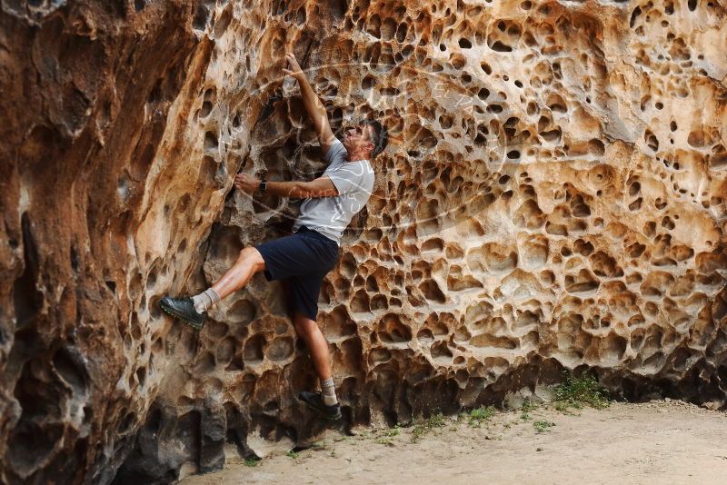 Bouldering in Hueco Tanks on 04/26/2019 with Blue Lizard Climbing and Yoga

Filename: SRM_20190426_1253150.jpg
Aperture: f/4.0
Shutter Speed: 1/250
Body: Canon EOS-1D Mark II
Lens: Canon EF 50mm f/1.8 II