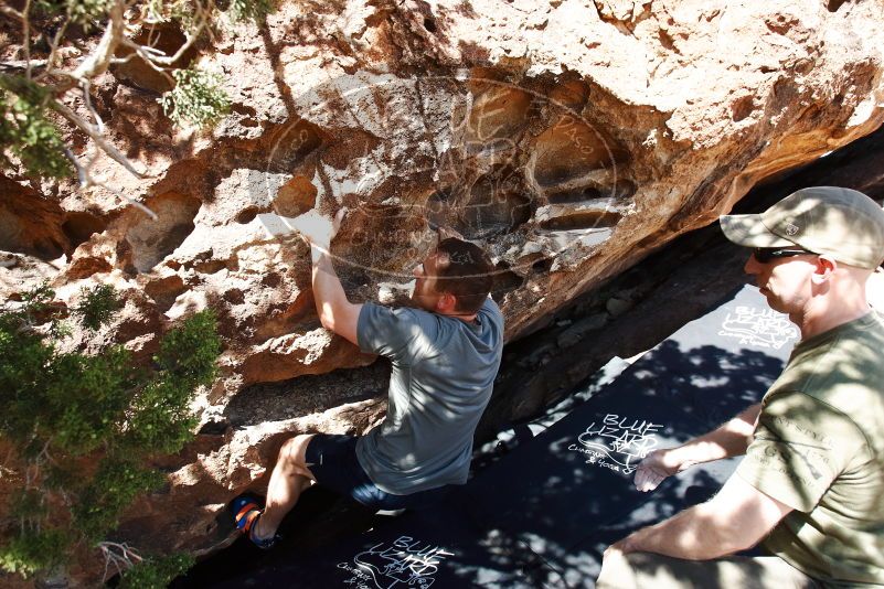 Bouldering in Hueco Tanks on 06/15/2019 with Blue Lizard Climbing and Yoga

Filename: SRM_20190615_1002450.jpg
Aperture: f/5.0
Shutter Speed: 1/320
Body: Canon EOS-1D Mark II
Lens: Canon EF 16-35mm f/2.8 L
