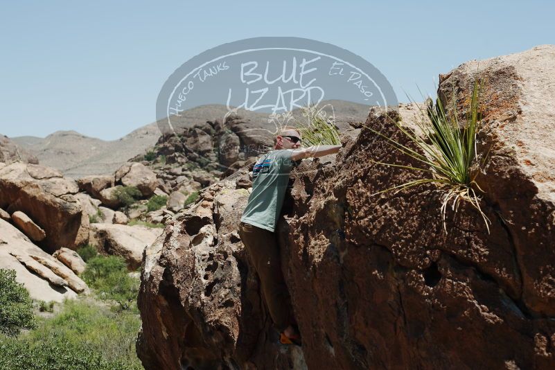 Bouldering in Hueco Tanks on 06/15/2019 with Blue Lizard Climbing and Yoga

Filename: SRM_20190615_1359580.jpg
Aperture: f/4.0
Shutter Speed: 1/1250
Body: Canon EOS-1D Mark II
Lens: Canon EF 50mm f/1.8 II