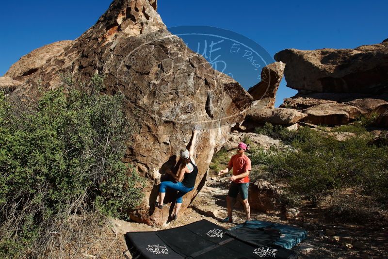 Bouldering in Hueco Tanks on 06/23/2019 with Blue Lizard Climbing and Yoga

Filename: SRM_20190623_0824210.jpg
Aperture: f/5.6
Shutter Speed: 1/500
Body: Canon EOS-1D Mark II
Lens: Canon EF 16-35mm f/2.8 L