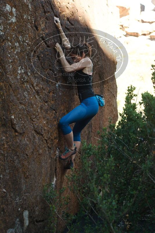 Bouldering in Hueco Tanks on 06/23/2019 with Blue Lizard Climbing and Yoga

Filename: SRM_20190623_0919530.jpg
Aperture: f/4.0
Shutter Speed: 1/500
Body: Canon EOS-1D Mark II
Lens: Canon EF 50mm f/1.8 II