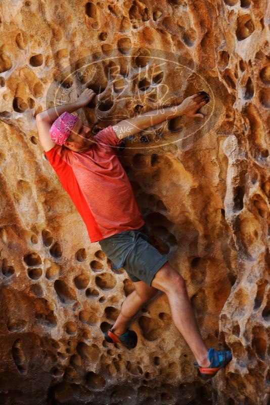 Bouldering in Hueco Tanks on 06/23/2019 with Blue Lizard Climbing and Yoga

Filename: SRM_20190623_1311100.jpg
Aperture: f/4.0
Shutter Speed: 1/125
Body: Canon EOS-1D Mark II
Lens: Canon EF 50mm f/1.8 II