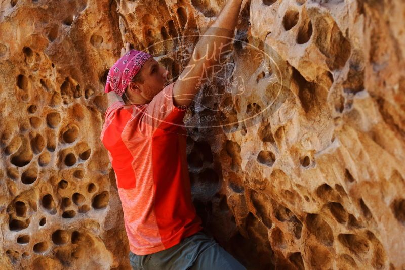 Bouldering in Hueco Tanks on 06/23/2019 with Blue Lizard Climbing and Yoga

Filename: SRM_20190623_1311300.jpg
Aperture: f/4.0
Shutter Speed: 1/160
Body: Canon EOS-1D Mark II
Lens: Canon EF 50mm f/1.8 II