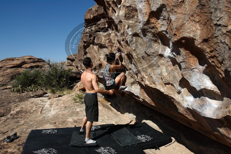 Bouldering in Hueco Tanks on 06/28/2019 with Blue Lizard Climbing and Yoga

Filename: SRM_20190628_0928180.jpg
Aperture: f/5.6
Shutter Speed: 1/400
Body: Canon EOS-1D Mark II
Lens: Canon EF 16-35mm f/2.8 L