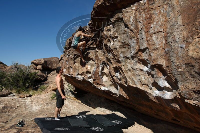 Bouldering in Hueco Tanks on 06/28/2019 with Blue Lizard Climbing and Yoga

Filename: SRM_20190628_0928360.jpg
Aperture: f/5.6
Shutter Speed: 1/400
Body: Canon EOS-1D Mark II
Lens: Canon EF 16-35mm f/2.8 L