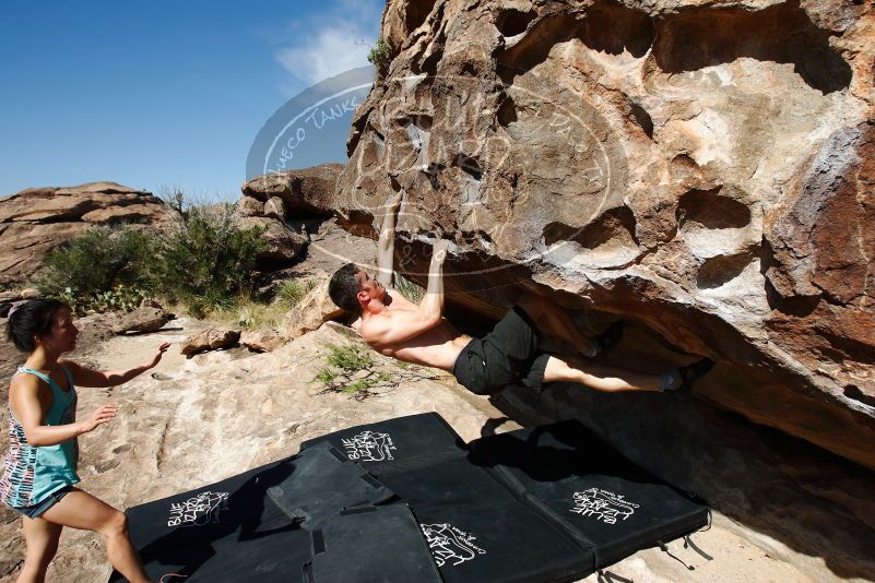 Bouldering in Hueco Tanks on 06/28/2019 with Blue Lizard Climbing and Yoga

Filename: SRM_20190628_0945210.jpg
Aperture: f/5.6
Shutter Speed: 1/800
Body: Canon EOS-1D Mark II
Lens: Canon EF 16-35mm f/2.8 L