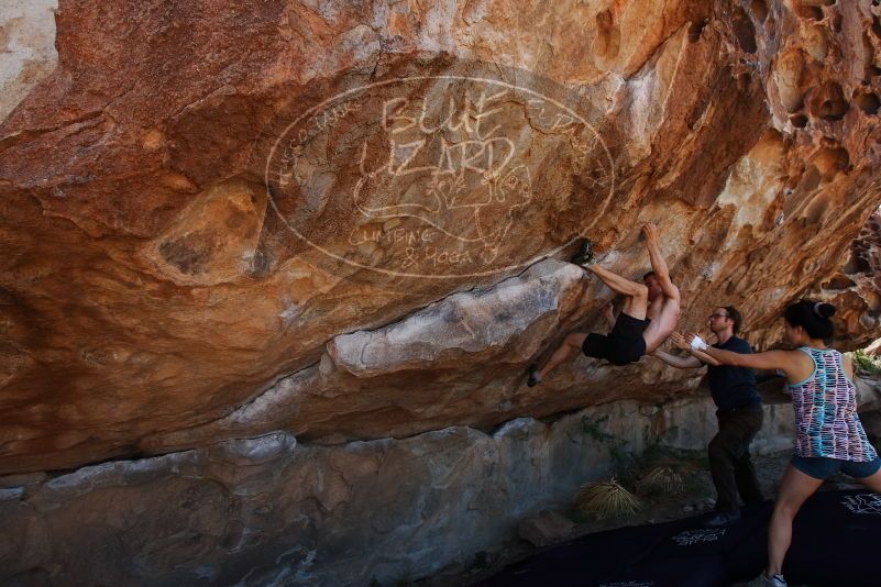 Bouldering in Hueco Tanks on 06/28/2019 with Blue Lizard Climbing and Yoga

Filename: SRM_20190628_1107320.jpg
Aperture: f/5.6
Shutter Speed: 1/640
Body: Canon EOS-1D Mark II
Lens: Canon EF 16-35mm f/2.8 L