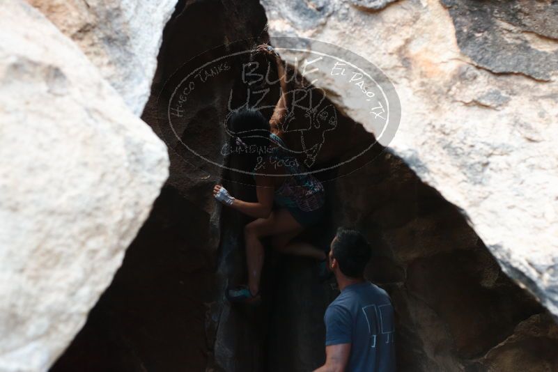 Bouldering in Hueco Tanks on 06/28/2019 with Blue Lizard Climbing and Yoga

Filename: SRM_20190628_1645490.jpg
Aperture: f/3.2
Shutter Speed: 1/640
Body: Canon EOS-1D Mark II
Lens: Canon EF 50mm f/1.8 II