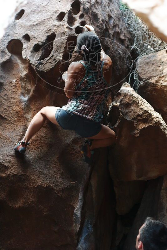 Bouldering in Hueco Tanks on 06/28/2019 with Blue Lizard Climbing and Yoga

Filename: SRM_20190628_1646080.jpg
Aperture: f/3.2
Shutter Speed: 1/200
Body: Canon EOS-1D Mark II
Lens: Canon EF 50mm f/1.8 II