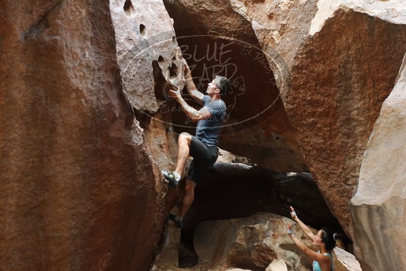 Bouldering in Hueco Tanks on 06/28/2019 with Blue Lizard Climbing and Yoga

Filename: SRM_20190628_1655450.jpg
Aperture: f/3.2
Shutter Speed: 1/200
Body: Canon EOS-1D Mark II
Lens: Canon EF 50mm f/1.8 II