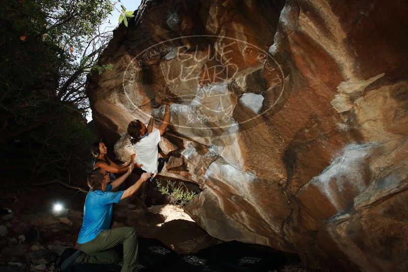 Bouldering in Hueco Tanks on 08/02/2019 with Blue Lizard Climbing and Yoga

Filename: SRM_20190802_1055480.jpg
Aperture: f/5.6
Shutter Speed: 1/250
Body: Canon EOS-1D Mark II
Lens: Canon EF 16-35mm f/2.8 L
