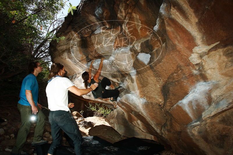 Bouldering in Hueco Tanks on 08/02/2019 with Blue Lizard Climbing and Yoga

Filename: SRM_20190802_1104430.jpg
Aperture: f/5.6
Shutter Speed: 1/250
Body: Canon EOS-1D Mark II
Lens: Canon EF 16-35mm f/2.8 L
