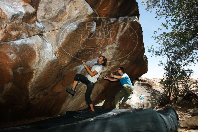 Bouldering in Hueco Tanks on 08/02/2019 with Blue Lizard Climbing and Yoga

Filename: SRM_20190802_1128460.jpg
Aperture: f/5.6
Shutter Speed: 1/250
Body: Canon EOS-1D Mark II
Lens: Canon EF 16-35mm f/2.8 L