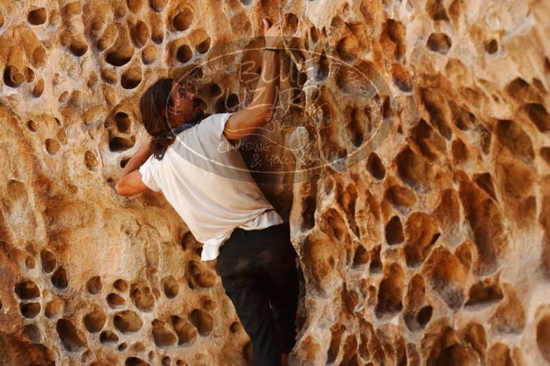 Bouldering in Hueco Tanks on 08/02/2019 with Blue Lizard Climbing and Yoga

Filename: SRM_20190802_1319550.jpg
Aperture: f/4.0
Shutter Speed: 1/250
Body: Canon EOS-1D Mark II
Lens: Canon EF 50mm f/1.8 II