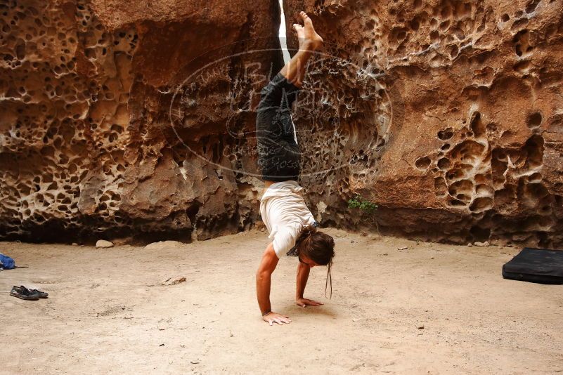 Bouldering in Hueco Tanks on 08/02/2019 with Blue Lizard Climbing and Yoga

Filename: SRM_20190802_1456180.jpg
Aperture: f/5.6
Shutter Speed: 1/160
Body: Canon EOS-1D Mark II
Lens: Canon EF 16-35mm f/2.8 L