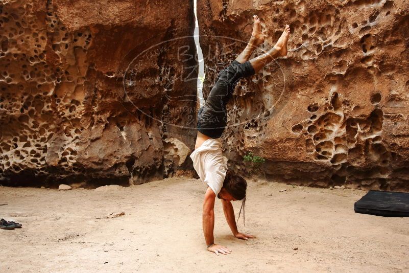 Bouldering in Hueco Tanks on 08/02/2019 with Blue Lizard Climbing and Yoga

Filename: SRM_20190802_1456200.jpg
Aperture: f/5.6
Shutter Speed: 1/125
Body: Canon EOS-1D Mark II
Lens: Canon EF 16-35mm f/2.8 L
