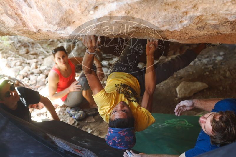 Bouldering in Hueco Tanks on 08/31/2019 with Blue Lizard Climbing and Yoga

Filename: SRM_20190831_1313120.jpg
Aperture: f/3.2
Shutter Speed: 1/160
Body: Canon EOS-1D Mark II
Lens: Canon EF 50mm f/1.8 II