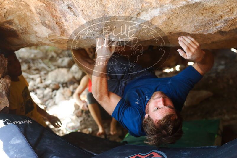 Bouldering in Hueco Tanks on 08/31/2019 with Blue Lizard Climbing and Yoga

Filename: SRM_20190831_1341440.jpg
Aperture: f/2.8
Shutter Speed: 1/400
Body: Canon EOS-1D Mark II
Lens: Canon EF 50mm f/1.8 II