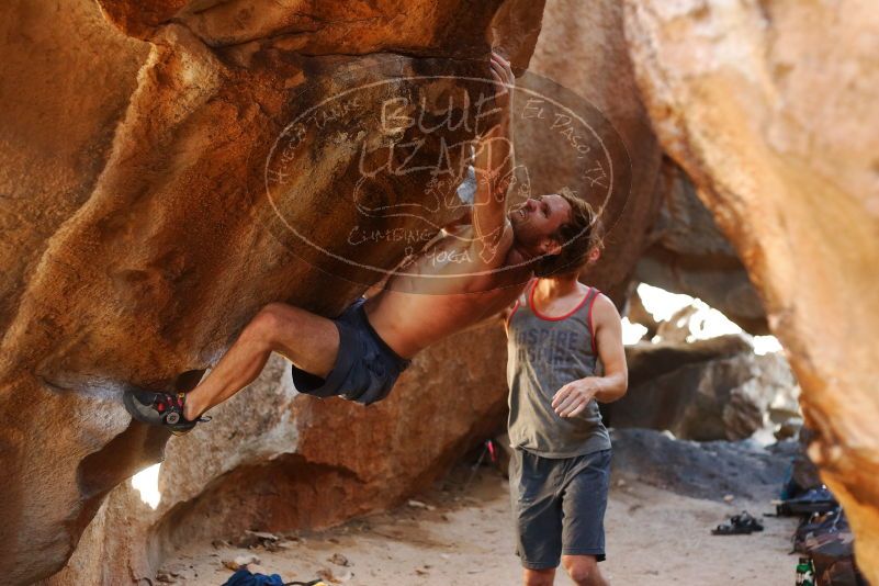 Bouldering in Hueco Tanks on 08/31/2019 with Blue Lizard Climbing and Yoga

Filename: SRM_20190831_1636410.jpg
Aperture: f/2.8
Shutter Speed: 1/200
Body: Canon EOS-1D Mark II
Lens: Canon EF 50mm f/1.8 II