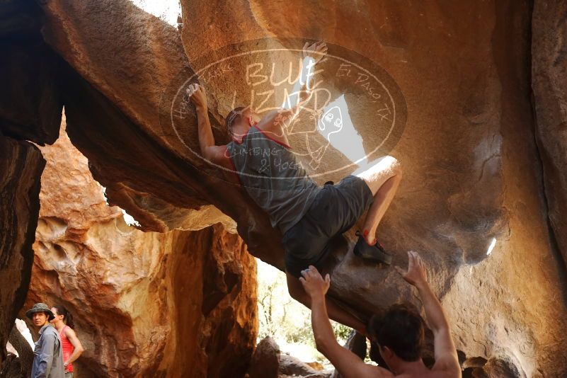 Bouldering in Hueco Tanks on 08/31/2019 with Blue Lizard Climbing and Yoga

Filename: SRM_20190831_1638520.jpg
Aperture: f/4.0
Shutter Speed: 1/200
Body: Canon EOS-1D Mark II
Lens: Canon EF 50mm f/1.8 II