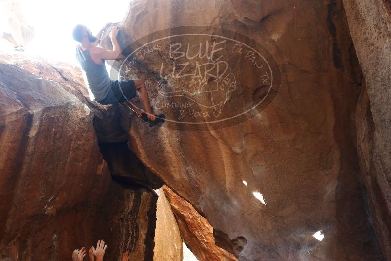Bouldering in Hueco Tanks on 08/31/2019 with Blue Lizard Climbing and Yoga

Filename: SRM_20190831_1640580.jpg
Aperture: f/4.0
Shutter Speed: 1/160
Body: Canon EOS-1D Mark II
Lens: Canon EF 50mm f/1.8 II