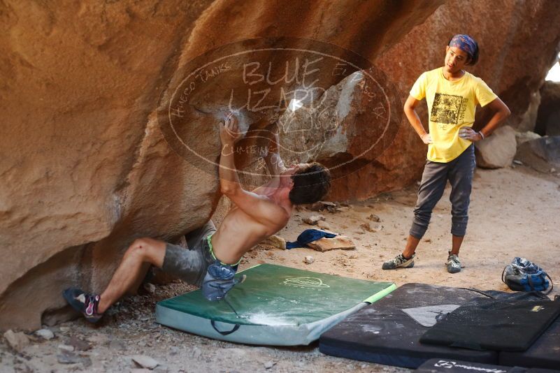 Bouldering in Hueco Tanks on 08/31/2019 with Blue Lizard Climbing and Yoga

Filename: SRM_20190831_1654530.jpg
Aperture: f/2.8
Shutter Speed: 1/200
Body: Canon EOS-1D Mark II
Lens: Canon EF 50mm f/1.8 II