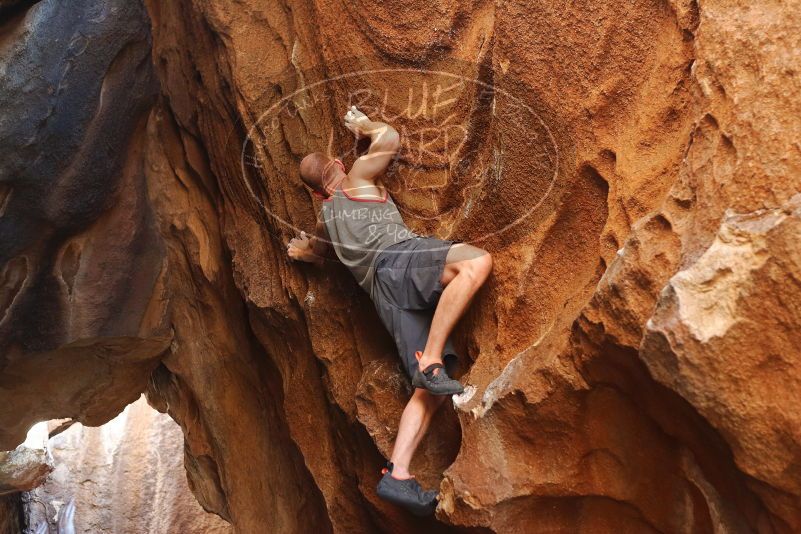 Bouldering in Hueco Tanks on 08/31/2019 with Blue Lizard Climbing and Yoga

Filename: SRM_20190831_1742530.jpg
Aperture: f/3.2
Shutter Speed: 1/250
Body: Canon EOS-1D Mark II
Lens: Canon EF 50mm f/1.8 II