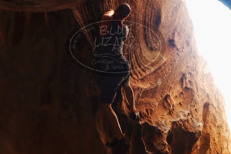 Bouldering in Hueco Tanks on 08/31/2019 with Blue Lizard Climbing and Yoga

Filename: SRM_20190831_1755370.jpg
Aperture: f/2.8
Shutter Speed: 1/320
Body: Canon EOS-1D Mark II
Lens: Canon EF 50mm f/1.8 II