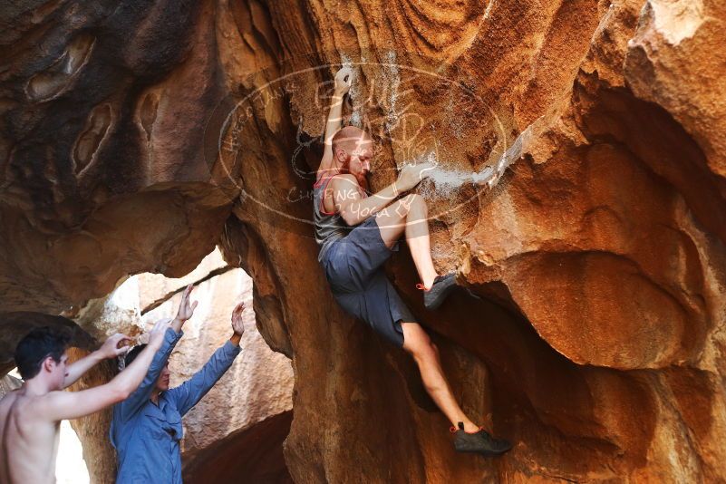 Bouldering in Hueco Tanks on 08/31/2019 with Blue Lizard Climbing and Yoga

Filename: SRM_20190831_1758371.jpg
Aperture: f/2.8
Shutter Speed: 1/200
Body: Canon EOS-1D Mark II
Lens: Canon EF 50mm f/1.8 II