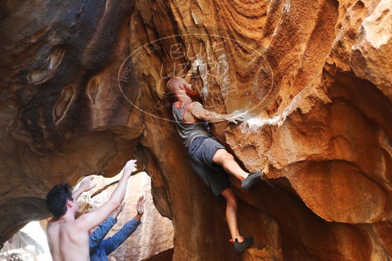 Bouldering in Hueco Tanks on 08/31/2019 with Blue Lizard Climbing and Yoga

Filename: SRM_20190831_1758420.jpg
Aperture: f/2.8
Shutter Speed: 1/200
Body: Canon EOS-1D Mark II
Lens: Canon EF 50mm f/1.8 II
