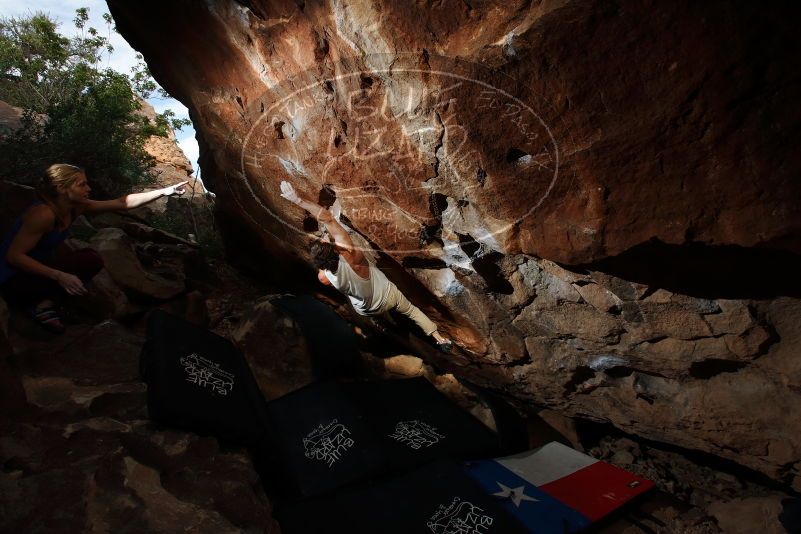 Bouldering in Hueco Tanks on 10/28/2019 with Blue Lizard Climbing and Yoga

Filename: SRM_20191028_1026590.jpg
Aperture: f/8.0
Shutter Speed: 1/250
Body: Canon EOS-1D Mark II
Lens: Canon EF 16-35mm f/2.8 L