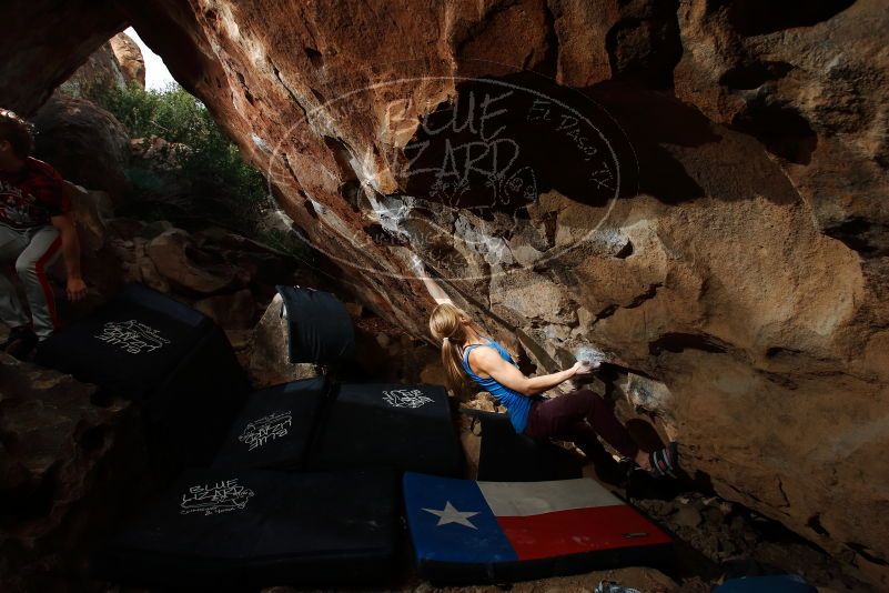 Bouldering in Hueco Tanks on 10/28/2019 with Blue Lizard Climbing and Yoga

Filename: SRM_20191028_1049540.jpg
Aperture: f/7.1
Shutter Speed: 1/250
Body: Canon EOS-1D Mark II
Lens: Canon EF 16-35mm f/2.8 L