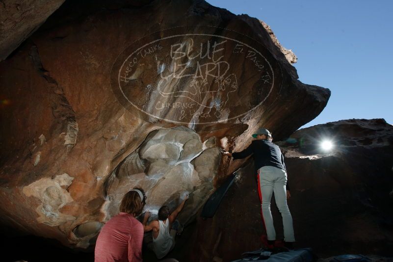 Bouldering in Hueco Tanks on 10/28/2019 with Blue Lizard Climbing and Yoga

Filename: SRM_20191028_1252100.jpg
Aperture: f/8.0
Shutter Speed: 1/250
Body: Canon EOS-1D Mark II
Lens: Canon EF 16-35mm f/2.8 L