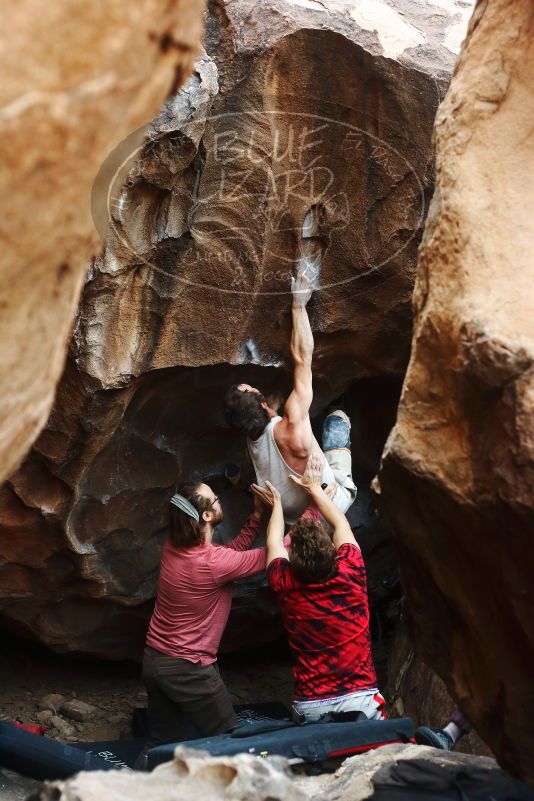 Bouldering in Hueco Tanks on 10/28/2019 with Blue Lizard Climbing and Yoga

Filename: SRM_20191028_1311210.jpg
Aperture: f/3.2
Shutter Speed: 1/250
Body: Canon EOS-1D Mark II
Lens: Canon EF 50mm f/1.8 II