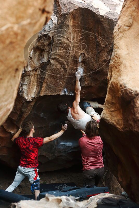 Bouldering in Hueco Tanks on 10/28/2019 with Blue Lizard Climbing and Yoga

Filename: SRM_20191028_1321530.jpg
Aperture: f/3.2
Shutter Speed: 1/250
Body: Canon EOS-1D Mark II
Lens: Canon EF 50mm f/1.8 II