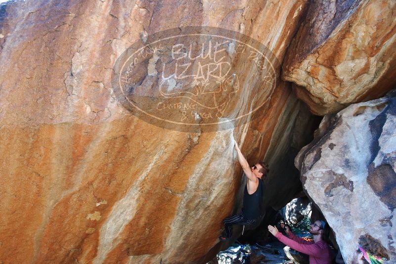 Bouldering in Hueco Tanks on 10/26/2019 with Blue Lizard Climbing and Yoga

Filename: SRM_20191026_1623510.jpg
Aperture: f/5.6
Shutter Speed: 1/250
Body: Canon EOS-1D Mark II
Lens: Canon EF 16-35mm f/2.8 L