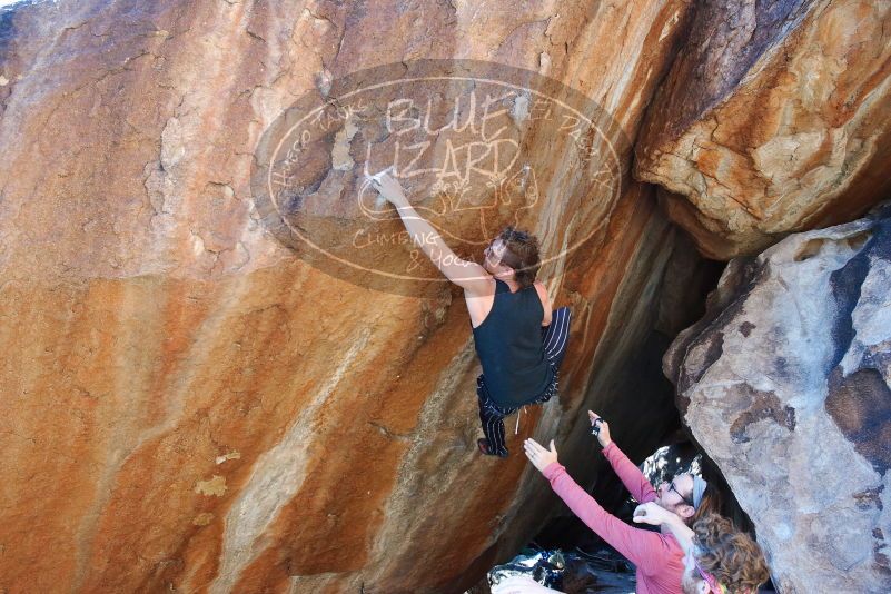 Bouldering in Hueco Tanks on 10/26/2019 with Blue Lizard Climbing and Yoga

Filename: SRM_20191026_1624110.jpg
Aperture: f/5.6
Shutter Speed: 1/250
Body: Canon EOS-1D Mark II
Lens: Canon EF 16-35mm f/2.8 L