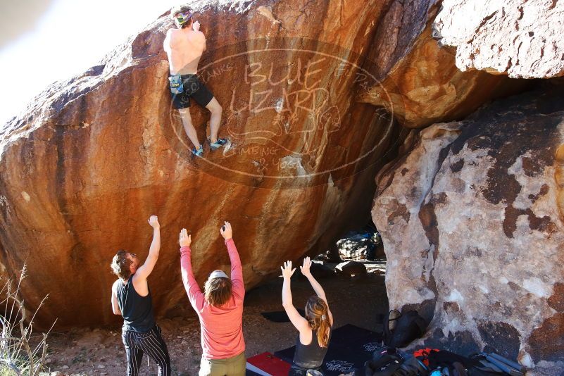 Bouldering in Hueco Tanks on 10/26/2019 with Blue Lizard Climbing and Yoga

Filename: SRM_20191026_1649310.jpg
Aperture: f/5.6
Shutter Speed: 1/250
Body: Canon EOS-1D Mark II
Lens: Canon EF 16-35mm f/2.8 L