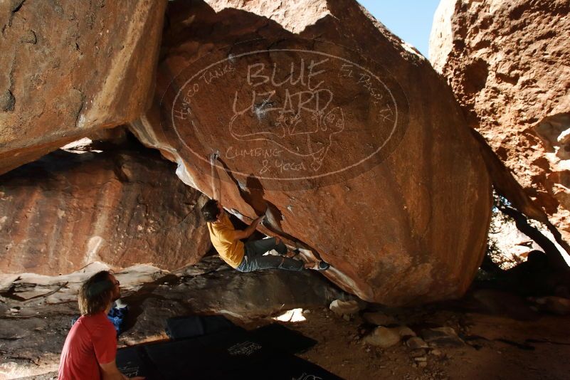 Bouldering in Hueco Tanks on 10/29/2019 with Blue Lizard Climbing and Yoga

Filename: SRM_20191029_1318320.jpg
Aperture: f/8.0
Shutter Speed: 1/250
Body: Canon EOS-1D Mark II
Lens: Canon EF 16-35mm f/2.8 L