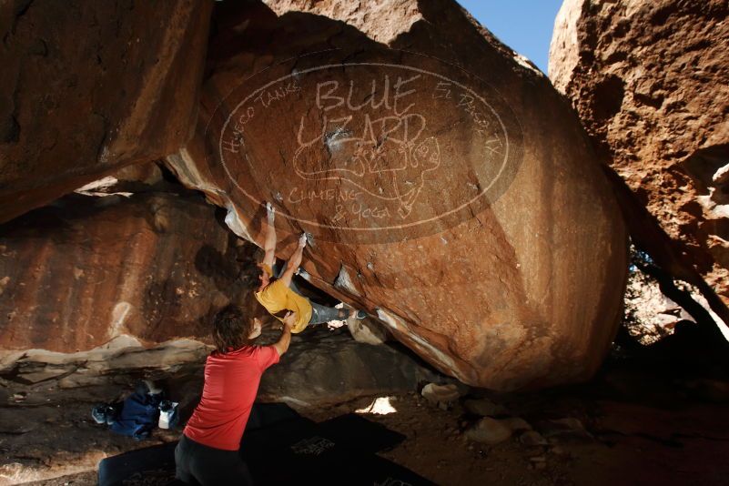 Bouldering in Hueco Tanks on 10/29/2019 with Blue Lizard Climbing and Yoga

Filename: SRM_20191029_1322530.jpg
Aperture: f/8.0
Shutter Speed: 1/250
Body: Canon EOS-1D Mark II
Lens: Canon EF 16-35mm f/2.8 L