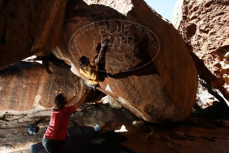 Bouldering in Hueco Tanks on 10/29/2019 with Blue Lizard Climbing and Yoga

Filename: SRM_20191029_1330460.jpg
Aperture: f/8.0
Shutter Speed: 1/250
Body: Canon EOS-1D Mark II
Lens: Canon EF 16-35mm f/2.8 L