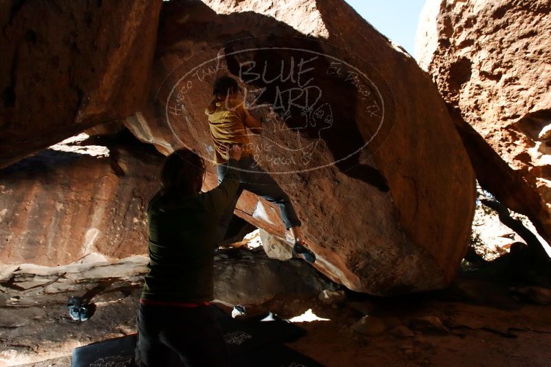 Bouldering in Hueco Tanks on 10/29/2019 with Blue Lizard Climbing and Yoga

Filename: SRM_20191029_1344140.jpg
Aperture: f/8.0
Shutter Speed: 1/250
Body: Canon EOS-1D Mark II
Lens: Canon EF 16-35mm f/2.8 L