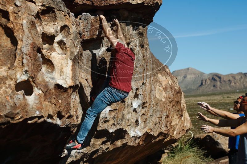Bouldering in Hueco Tanks on 11/09/2019 with Blue Lizard Climbing and Yoga

Filename: SRM_20191109_1126040.jpg
Aperture: f/4.0
Shutter Speed: 1/2000
Body: Canon EOS-1D Mark II
Lens: Canon EF 50mm f/1.8 II