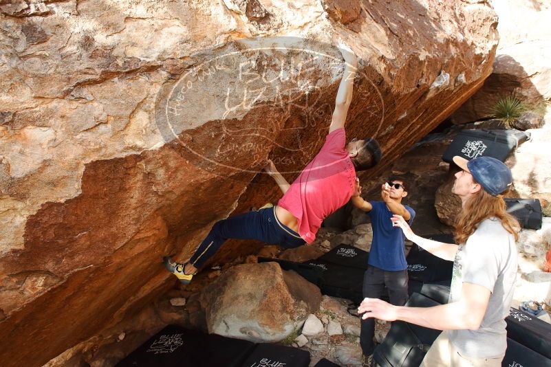 Bouldering in Hueco Tanks on 11/09/2019 with Blue Lizard Climbing and Yoga

Filename: SRM_20191109_1647570.jpg
Aperture: f/5.6
Shutter Speed: 1/200
Body: Canon EOS-1D Mark II
Lens: Canon EF 16-35mm f/2.8 L