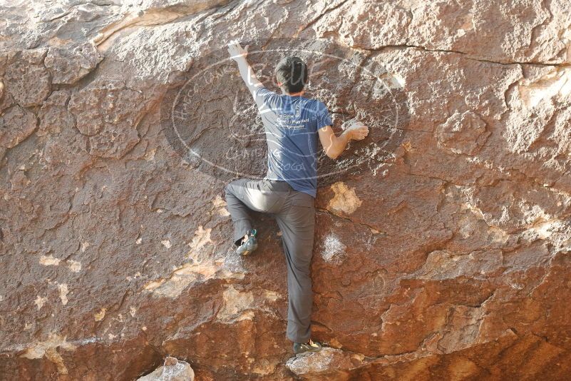 Bouldering in Hueco Tanks on 11/09/2019 with Blue Lizard Climbing and Yoga

Filename: SRM_20191109_1710160.jpg
Aperture: f/4.0
Shutter Speed: 1/800
Body: Canon EOS-1D Mark II
Lens: Canon EF 50mm f/1.8 II