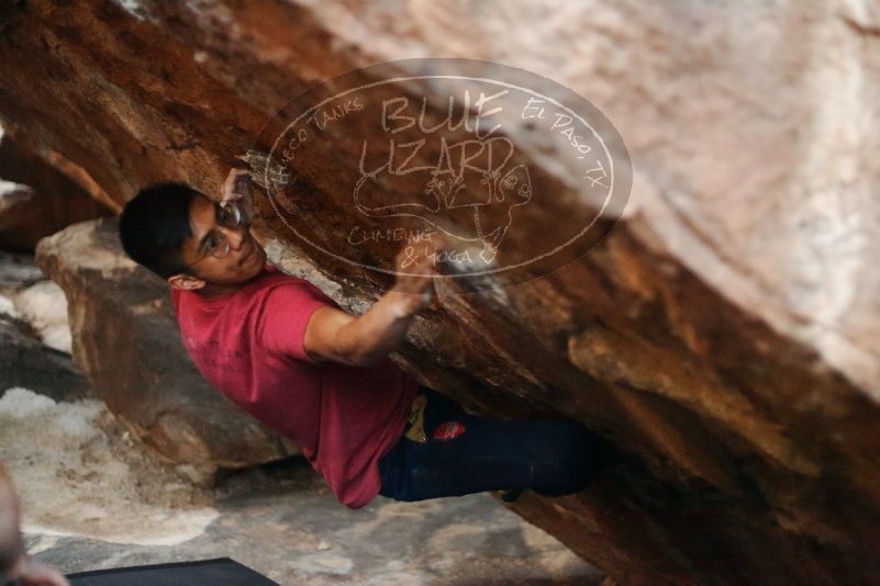 Bouldering in Hueco Tanks on 11/09/2019 with Blue Lizard Climbing and Yoga

Filename: SRM_20191109_1808010.jpg
Aperture: f/1.8
Shutter Speed: 1/200
Body: Canon EOS-1D Mark II
Lens: Canon EF 50mm f/1.8 II